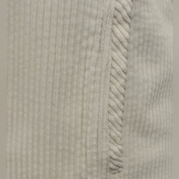 J. Jill Cream Button Up Corduroy Jacket w. Removable Quilted Orange Lining Small - Picture 9 of 14
